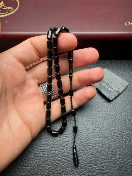 Uçlu Kapsül Model Sade Erzurum Oltu taşı Tesbih