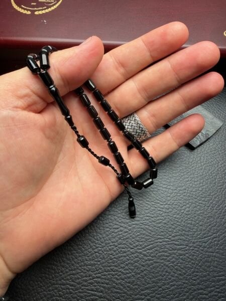 Uçlu Kapsül Model Sade Erzurum Oltu taşı Tesbih