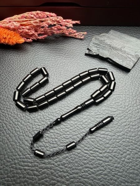 Kesme Model Sade Erzurum Oltu taşı Tesbih