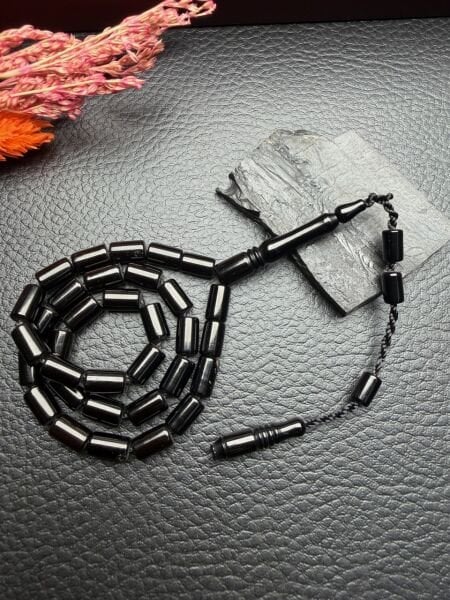 Kesme Model Sade Erzurum Oltu taşı Tesbih