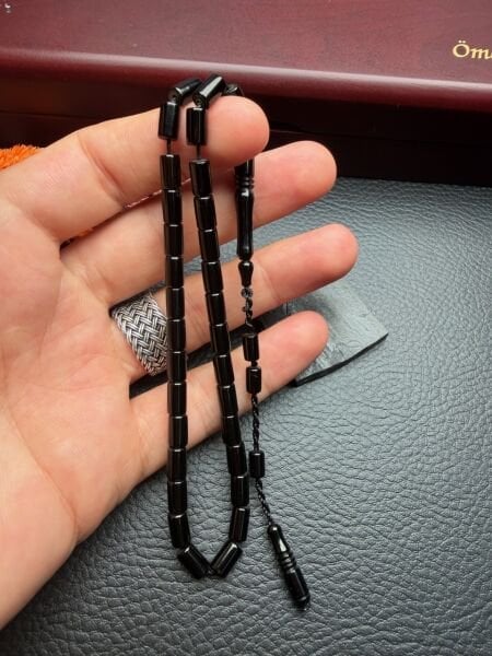 Kesme Model Sade Erzurum Oltu taşı Tesbih