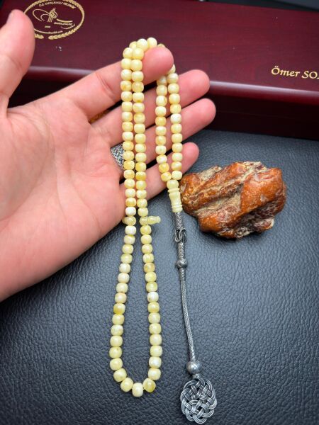 Rus Kaya 99 Luk Damla Kehribar Tesbih