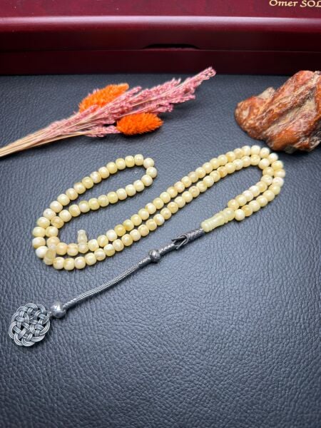 Rus Kaya 99 Luk Damla Kehribar Tesbih