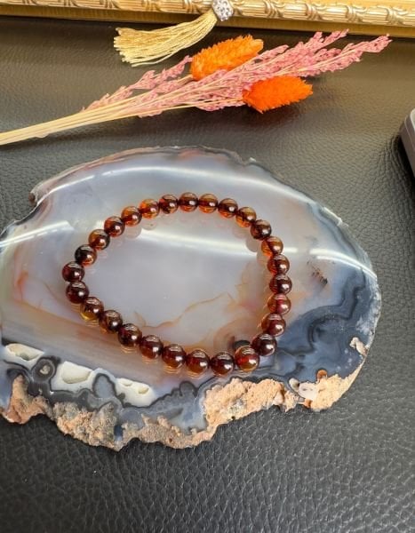 Küre Model Damla Kehribar Bileklik