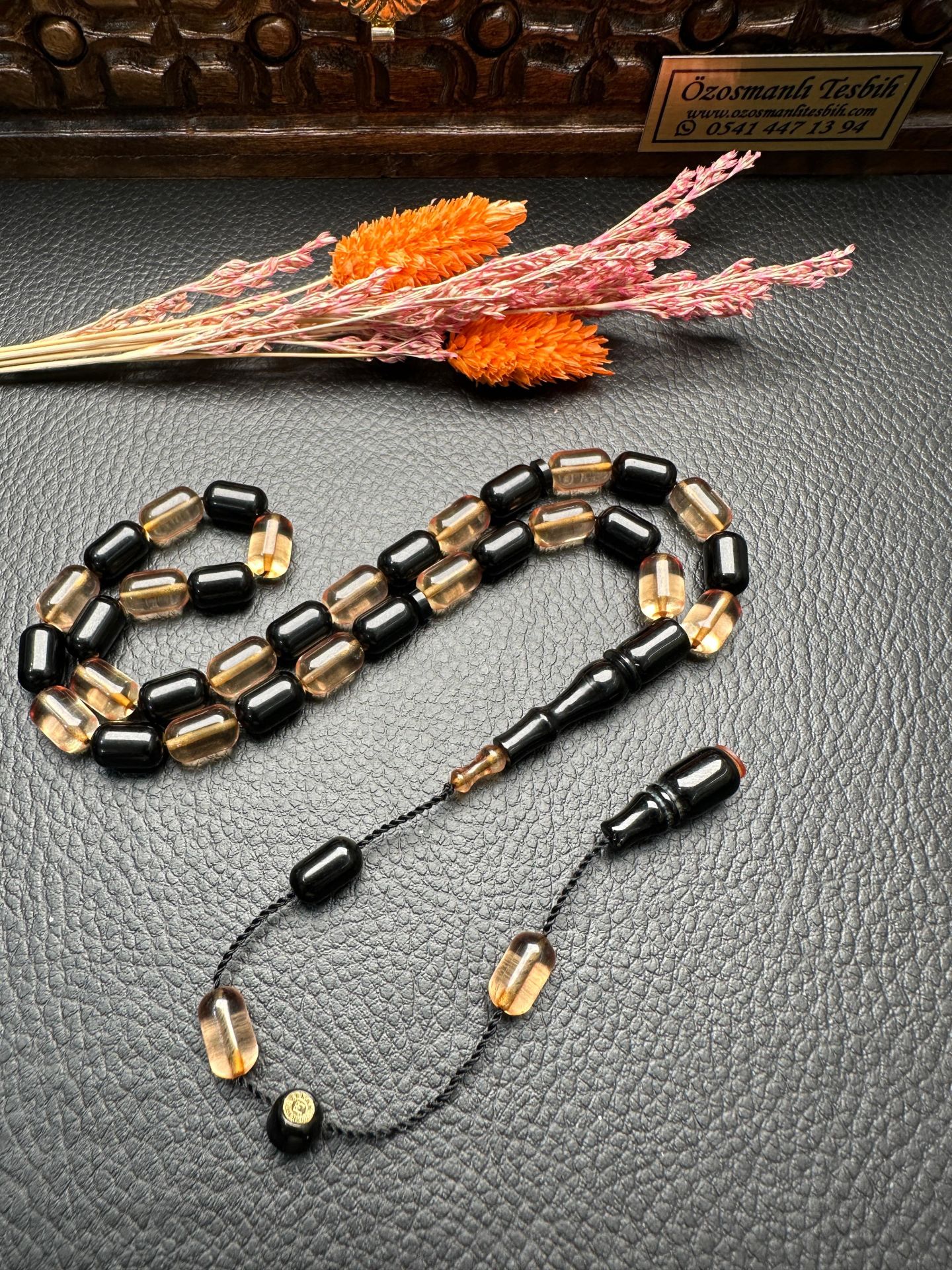 Kapsül Model Ateş Kehribar Tesbih