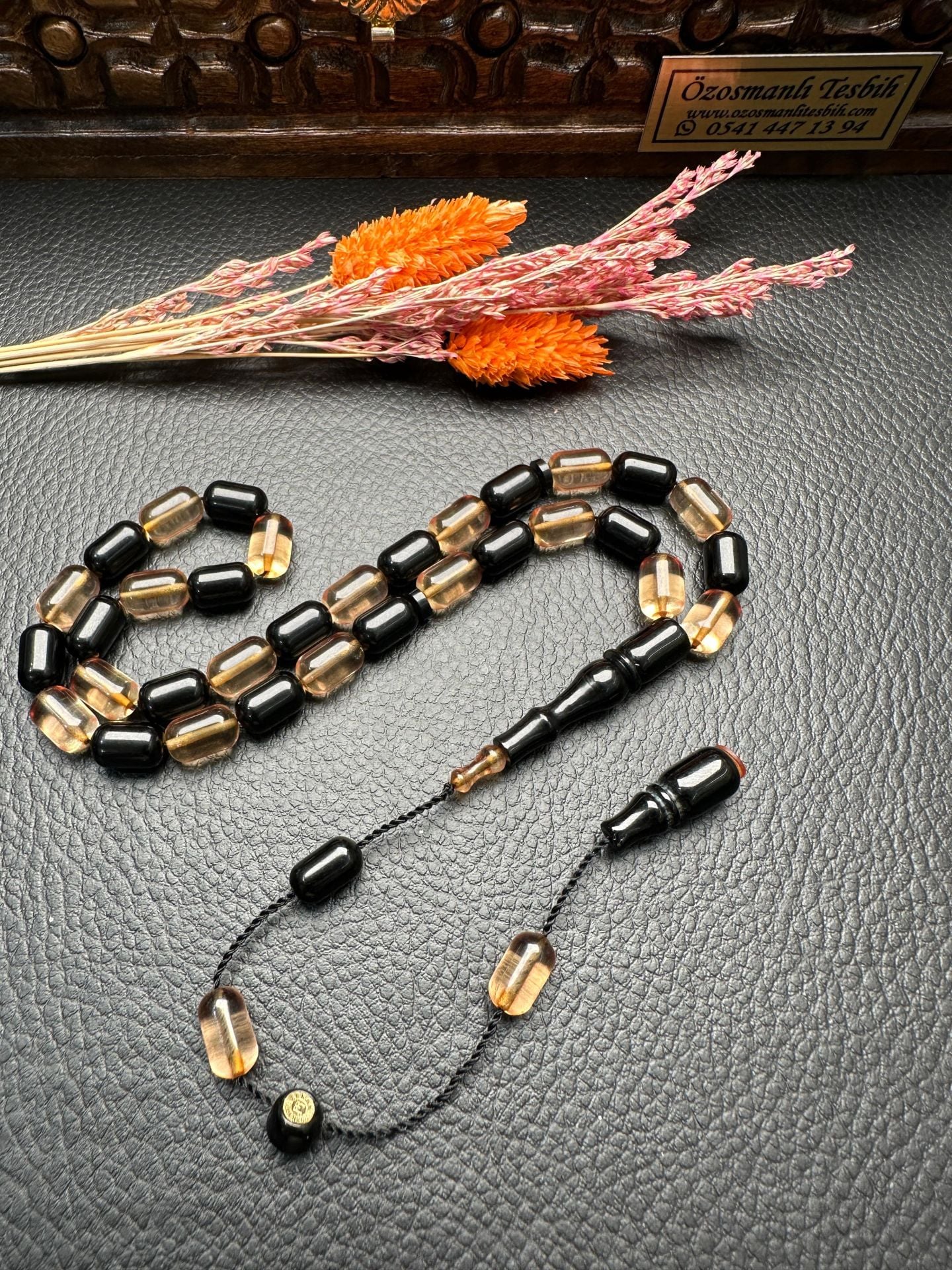 Kapsül Model Ateş Kehribar Tesbih