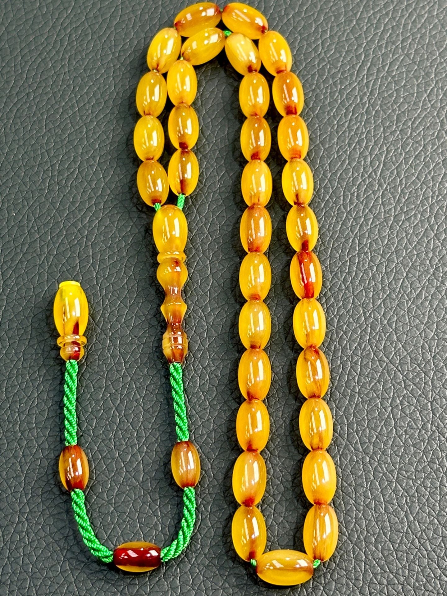 Kapsül Model Eski Osmanlı Sıkma Kehribar Tesbih