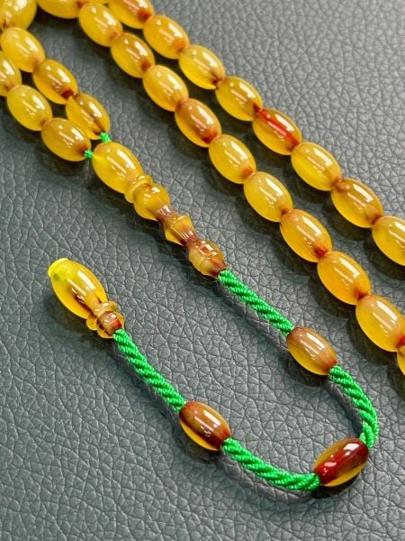 Kapsül Model Eski Osmanlı Sıkma Kehribar Tesbih