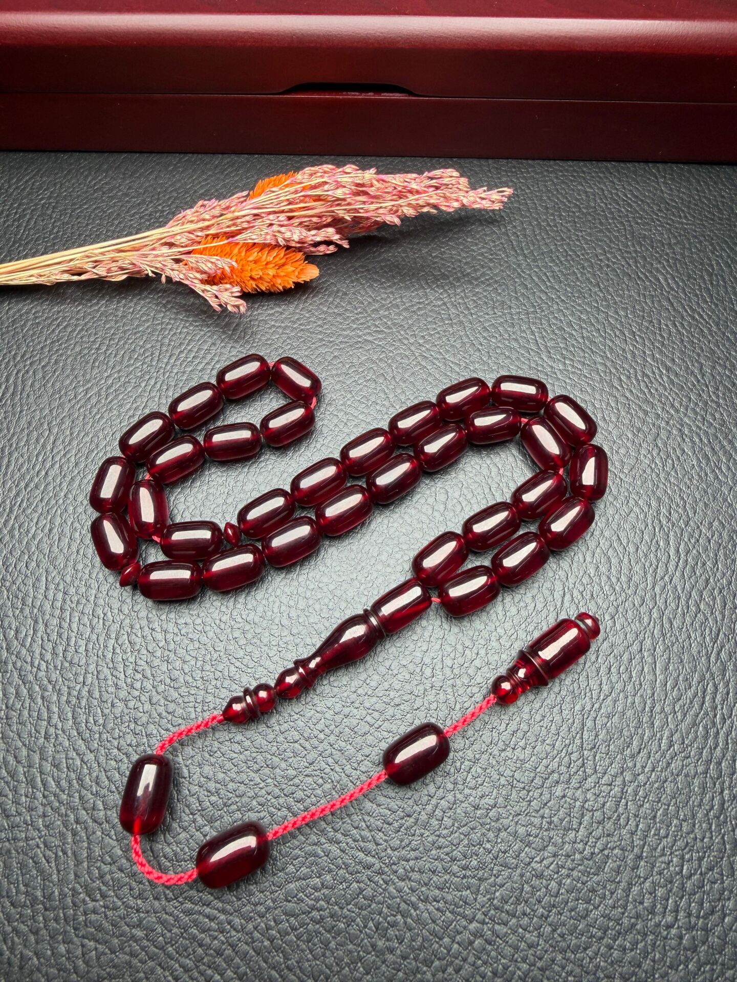 Kapsül Model Ateş Kehribar Tesbih