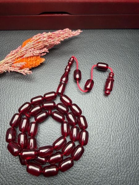 Kapsül Model Ateş Kehribar Tesbih