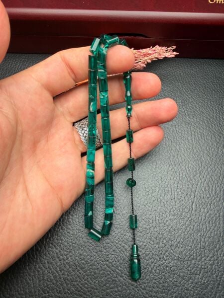 Küçük Boy Kesme Model  Ateş Kehribar Tesbih