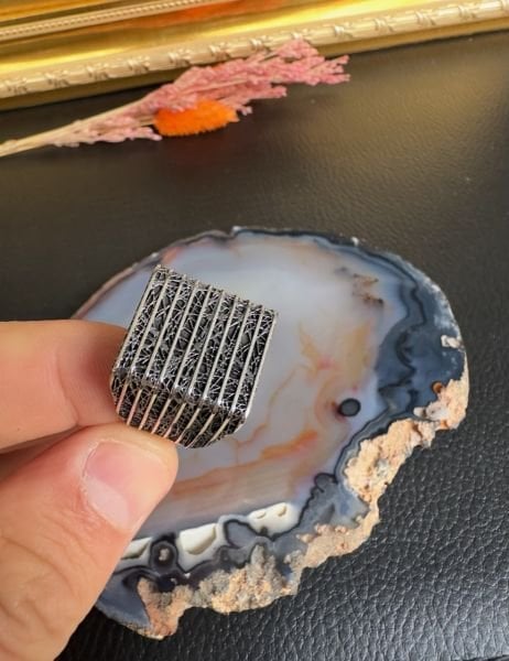 Özel Tasarım Gümüş Erkek Yüzük