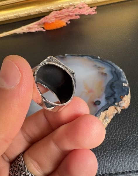 Özel Tasarım Gümüş Erkek Yüzük