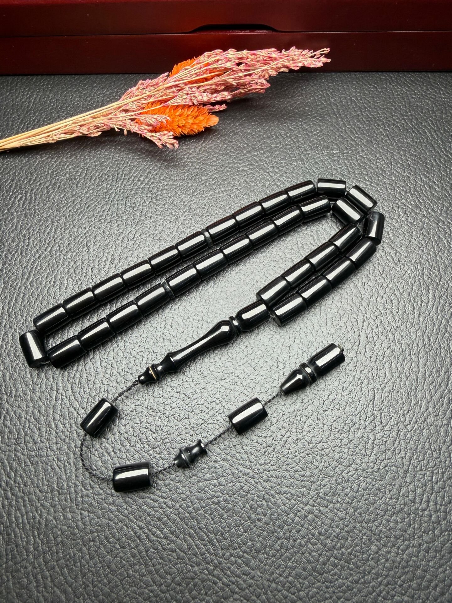 Kesme Model Ateş Kehribar Tesbih