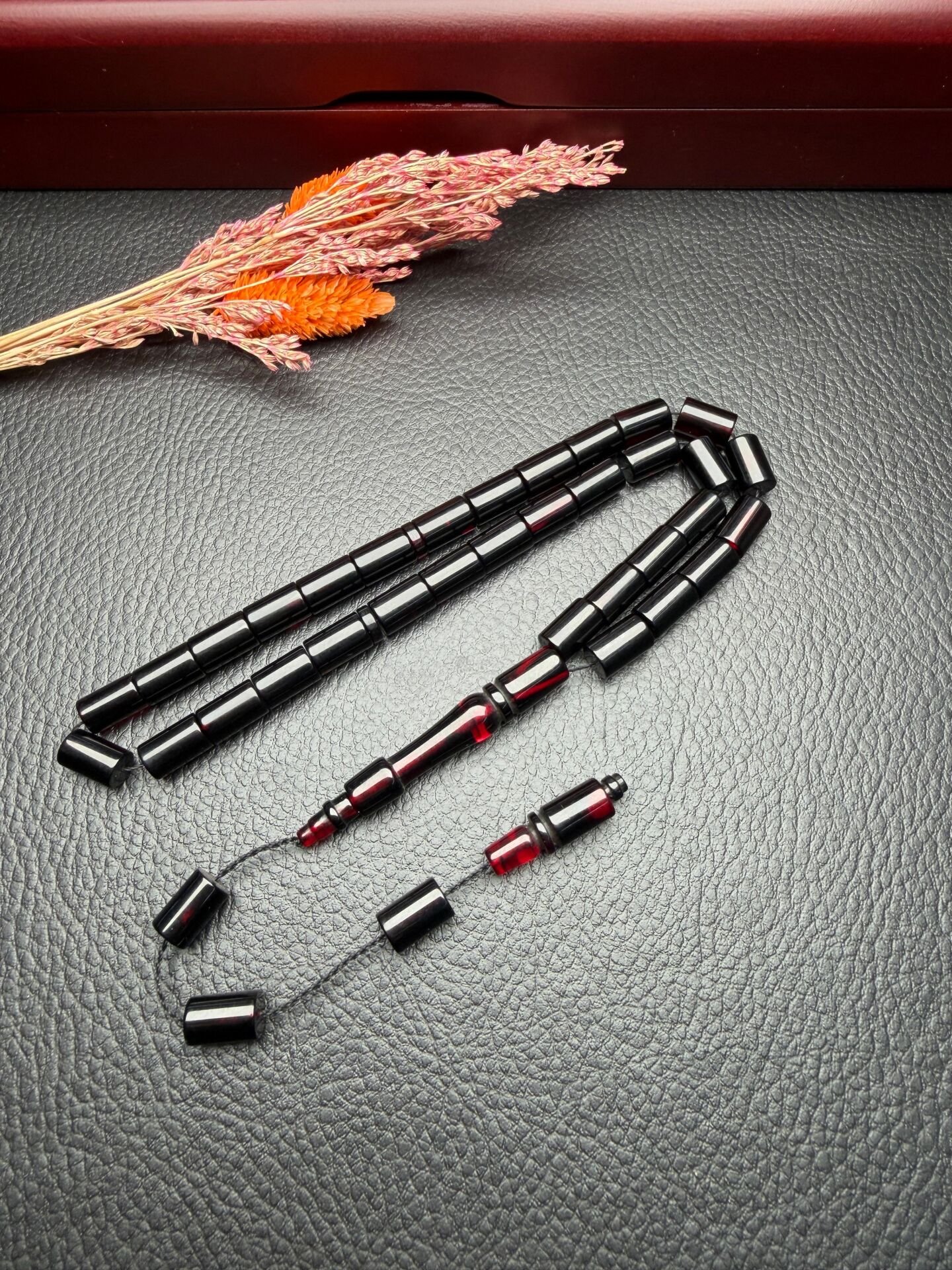 Kesme Model Ateş Kehribar Tesbih