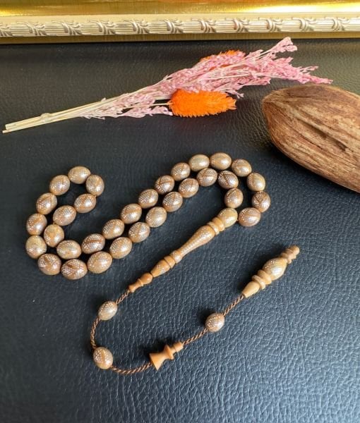 Beyzi Model Gümüş İşlemeli Kuka Tesbih