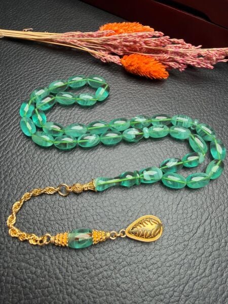 Badem Model Sıkma Kehribar Tesbih