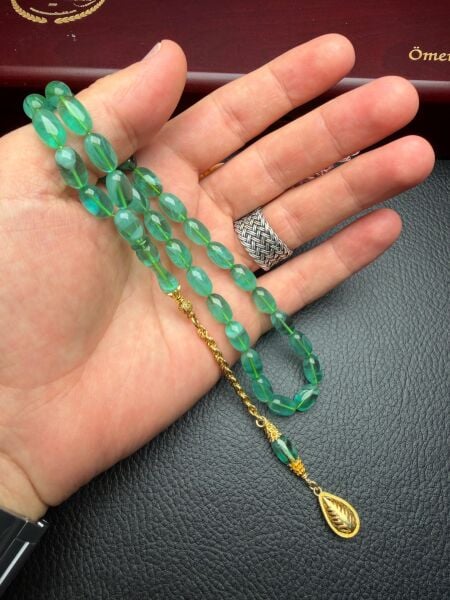 Badem Model Sıkma Kehribar Tesbih