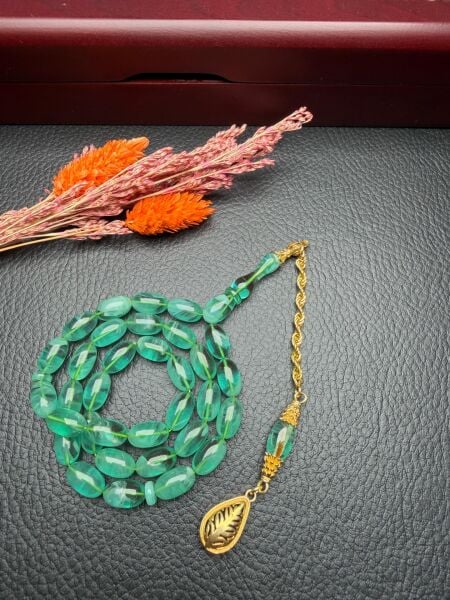 Badem Model Sıkma Kehribar Tesbih