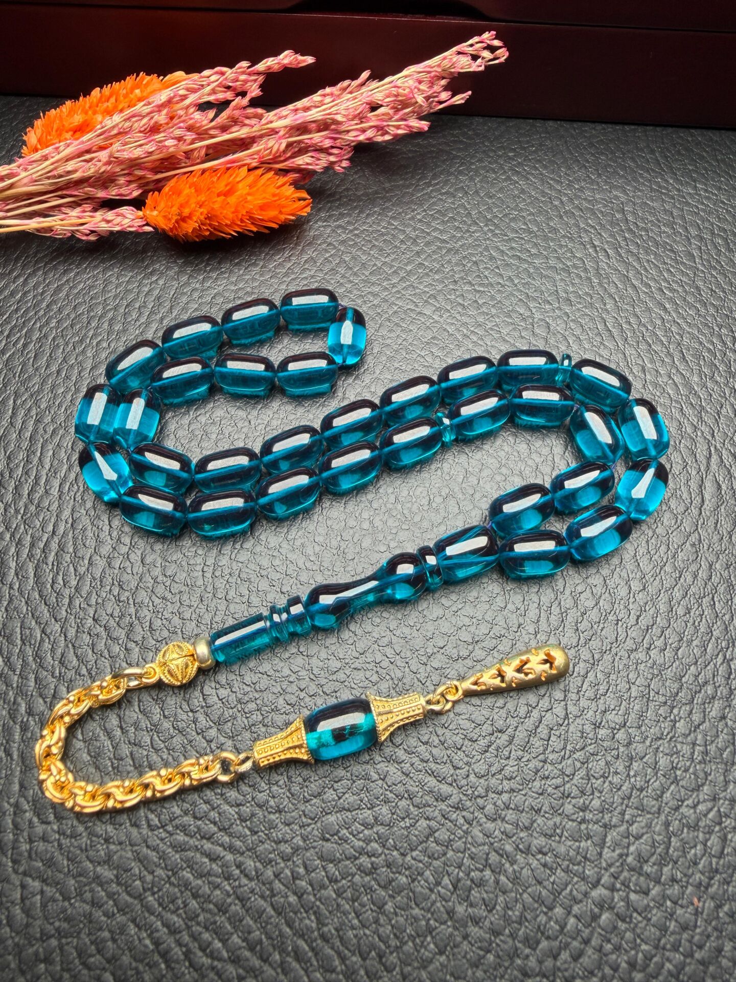 Kapsül Model Ateş Kehribar Tesbih