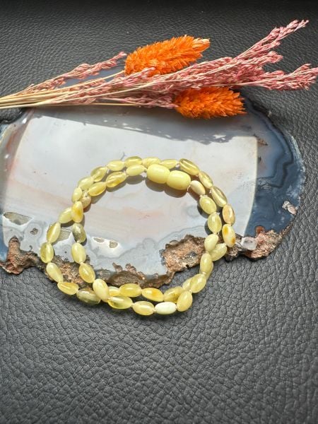 Damla Kehribar Bebek Kolye