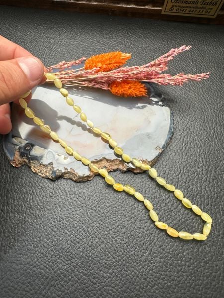 Damla Kehribar Bebek Kolye