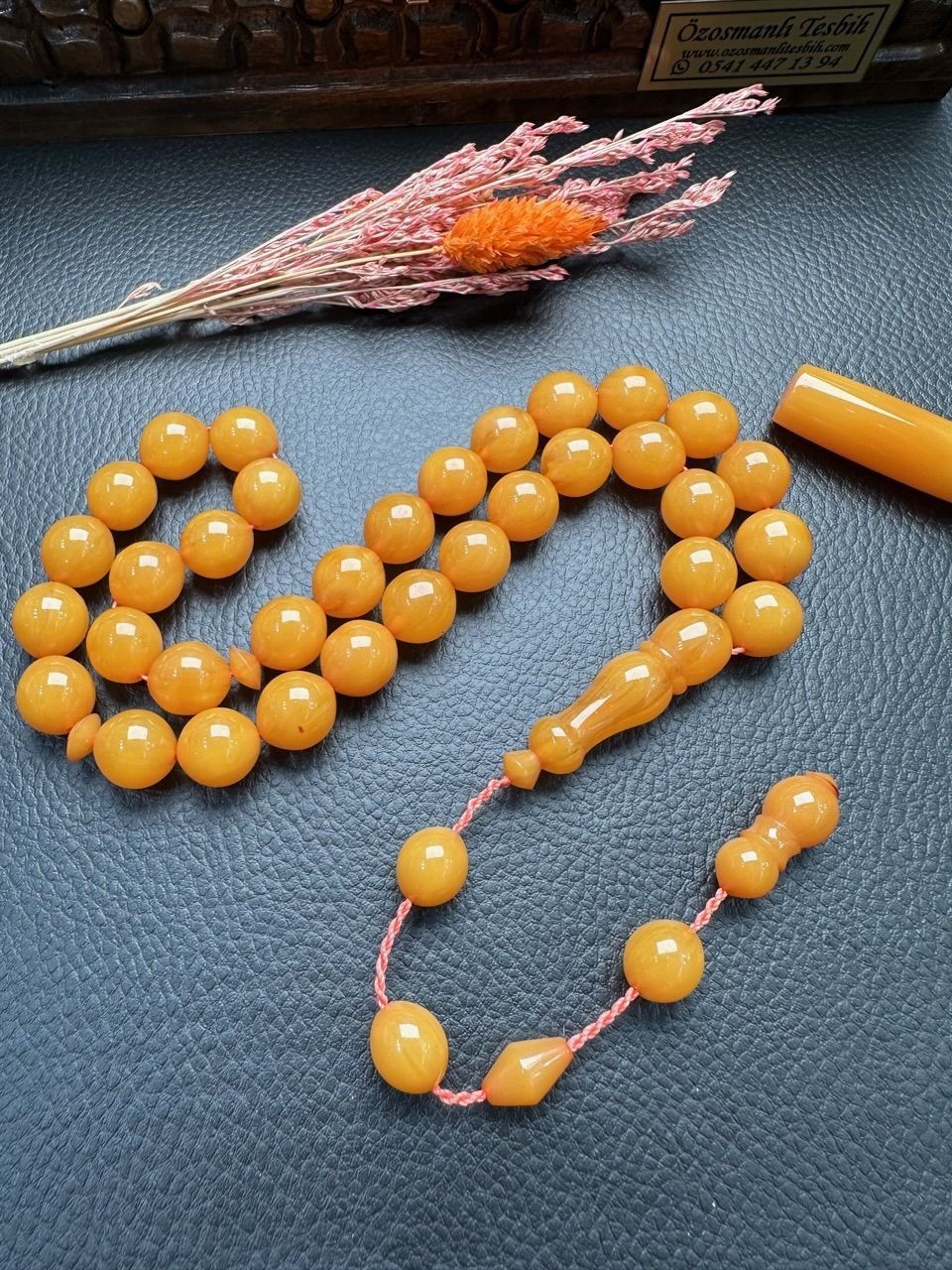 Sıkma Kehribar Tesbih