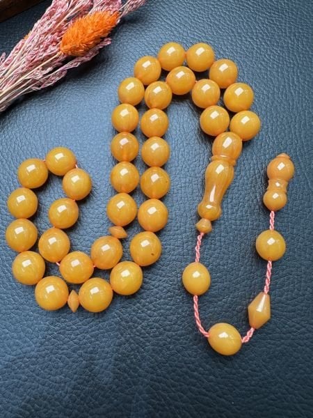 Sıkma Kehribar Tesbih