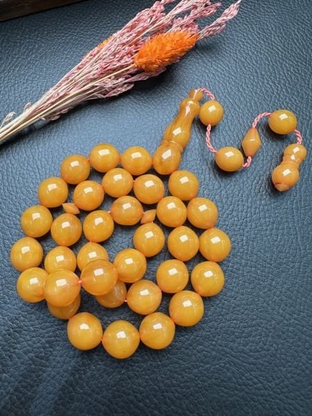 Sıkma Kehribar Tesbih