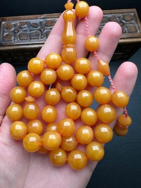 Sıkma Kehribar Tesbih