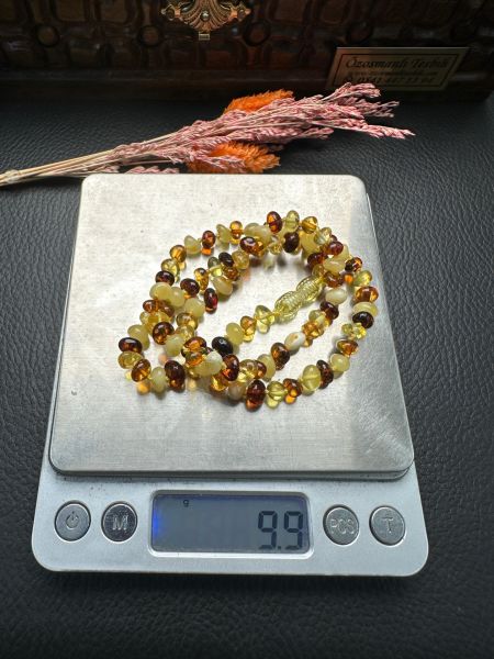 Damla Kehribar Yetişkin Kolye