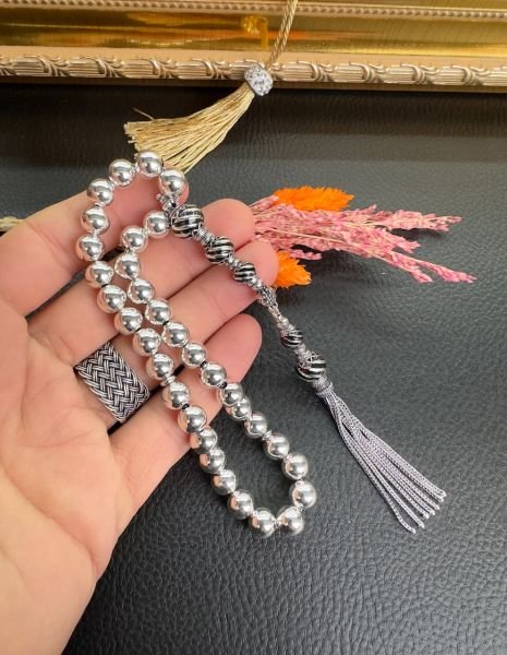 Küre Model Beşiktaş Taraftar Gümüş Tesbih