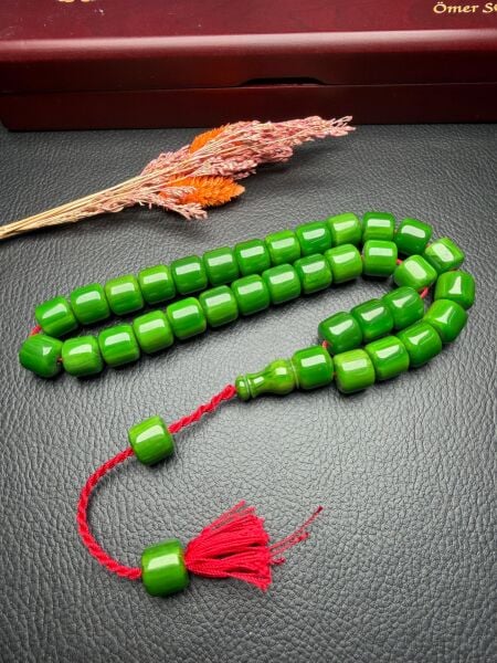 Büyük Boy Sıkma Kehribar Tesbih