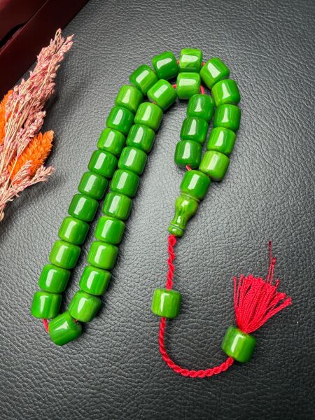 Büyük Boy Sıkma Kehribar Tesbih