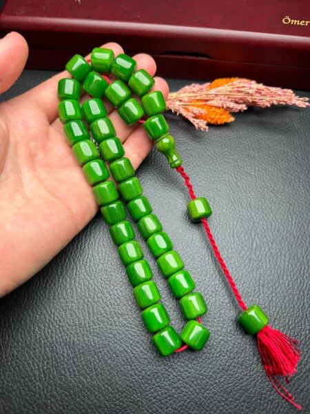 Büyük Boy Sıkma Kehribar Tesbih