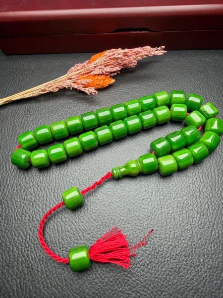 Büyük Boy Sıkma Kehribar Tesbih