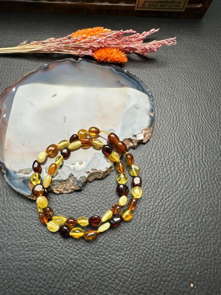 Damla Kehribar Bebek Kolye