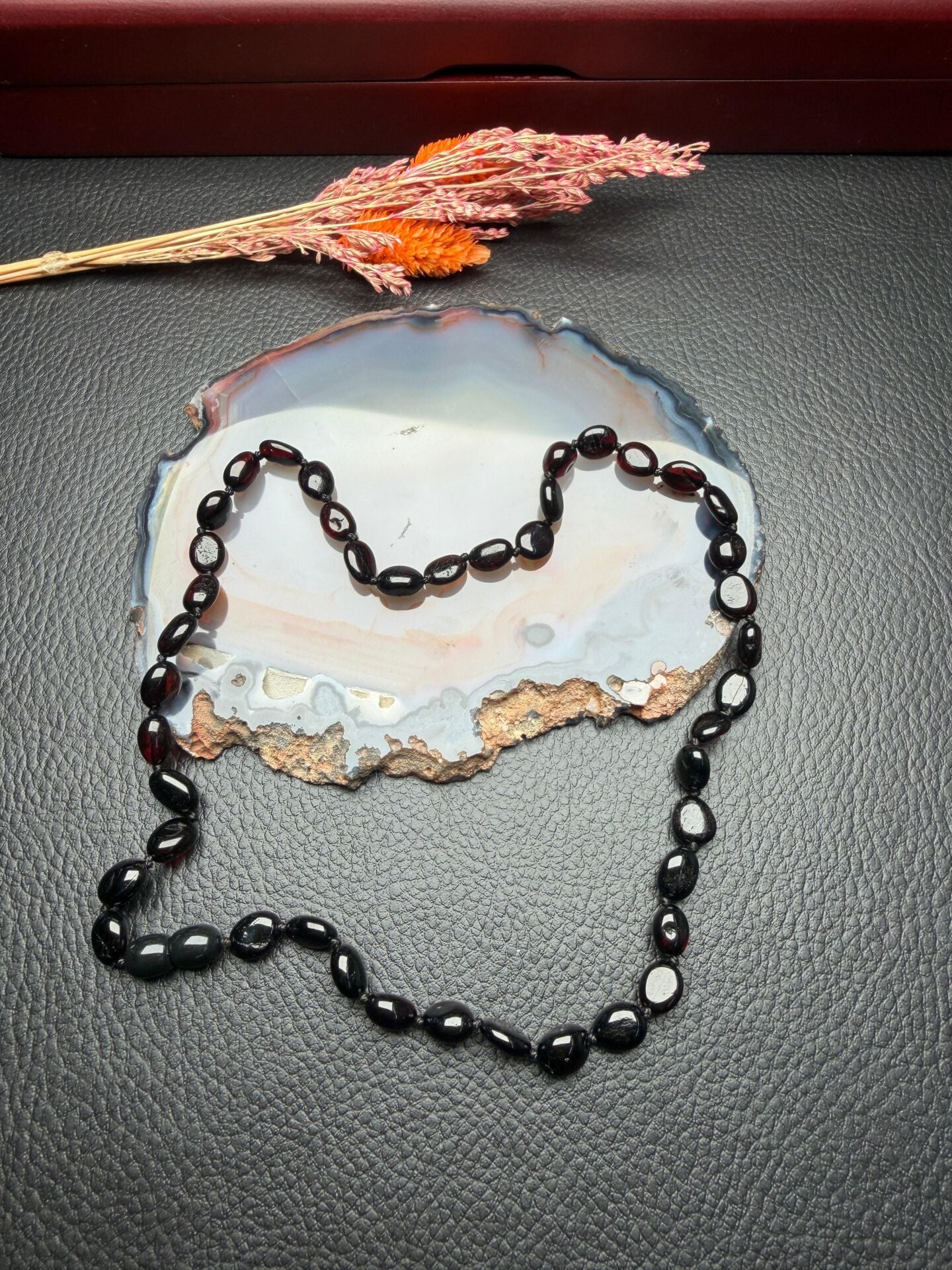 Damla Kehribar Yetişkin Kolye