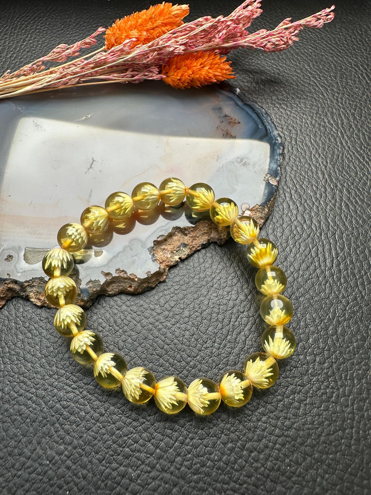 Damla Kehribar Bileklik