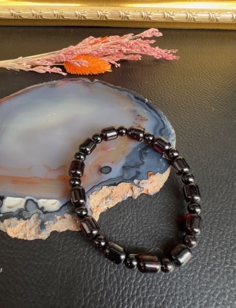 Kapsül Model Damla Kehribar Bileklik