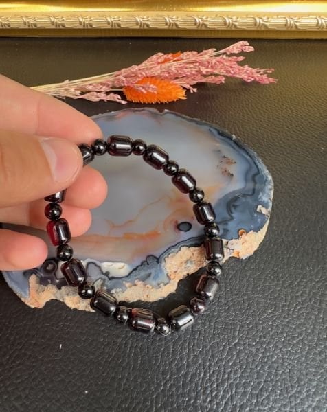 Kapsül Model Damla Kehribar Bileklik