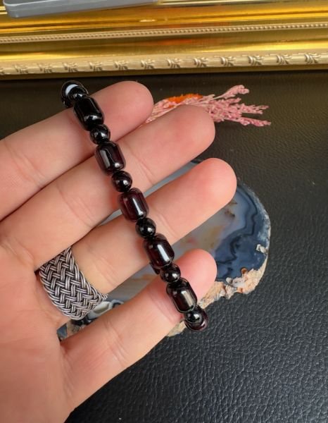 Kapsül Model Damla Kehribar Bileklik