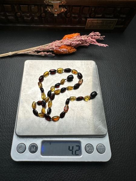 Damla Kehribar Bebek Kolye