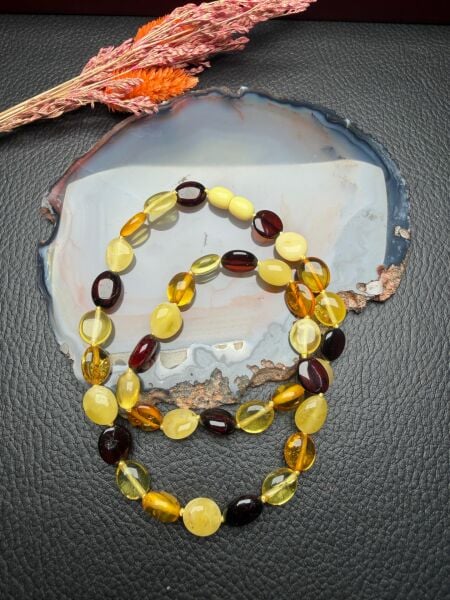 Damla Kehribar Yetişkin Kolye