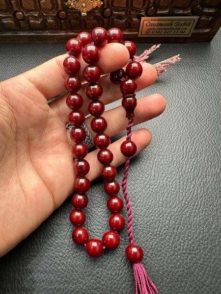 Küre Model Sıkma Kehribar Tesbih