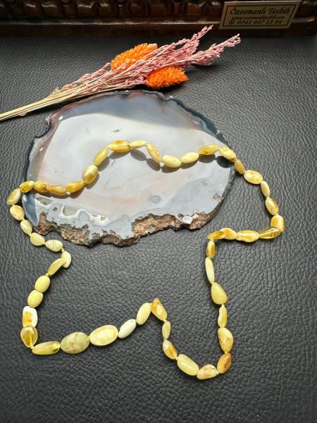 Damla Kehribar Çocuk Kolye