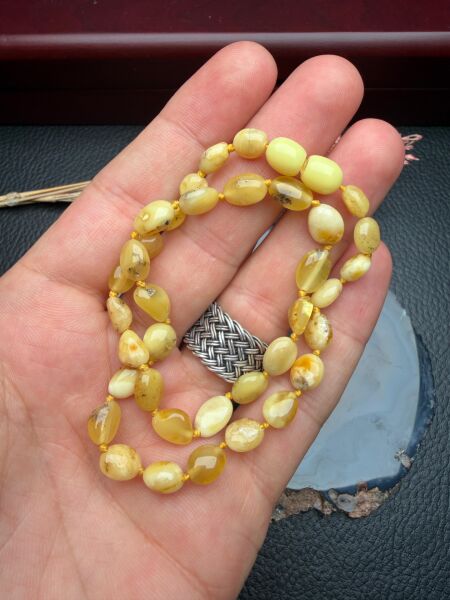 Damla Kehribar Bebek Diş Kolyesi