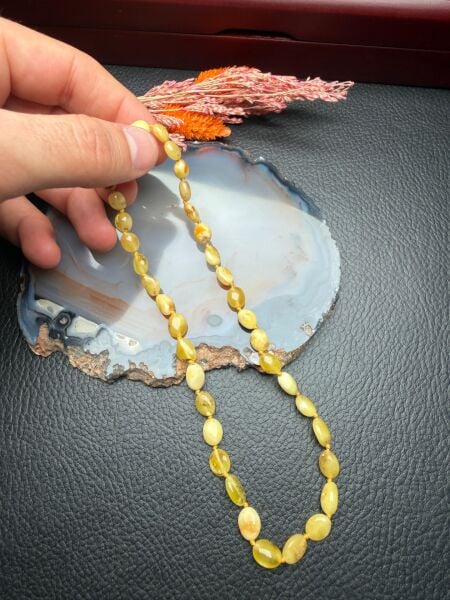 Damla Kehribar Bebek Diş Kolyesi