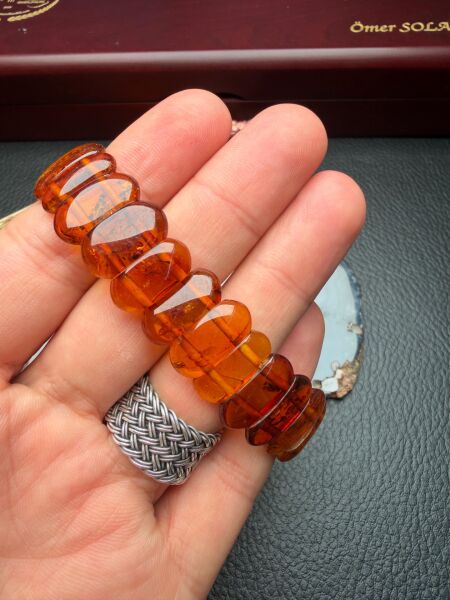 Damla Kehribar Bileklik