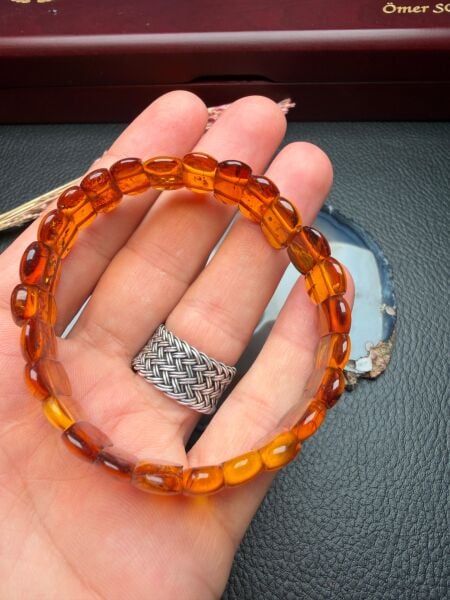 Damla Kehribar Bileklik